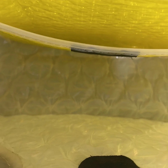 Big Bubble Bag BBB Made in Italy Yellow Bubble Wrap Handbag Y2K  Eco friendly - Picture 12 of 17